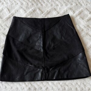 Forever 21 Black Leather Skirt